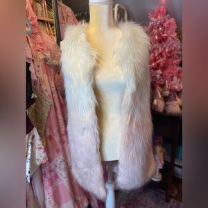 Faux fur ombré vest